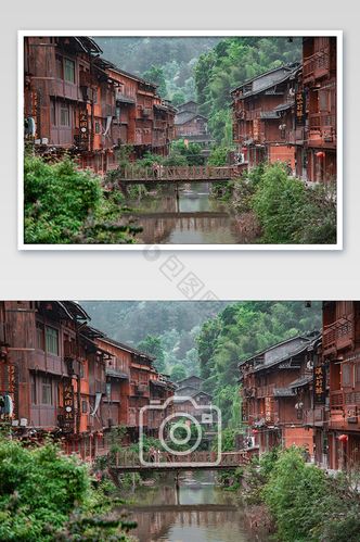 贵州黔东南著名景点肇兴侗寨特色建筑图片-包图网